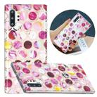 For Samsung Galaxy Note10+ Flat Plating Splicing Gilding Protective Case(Round Color Matching) - 1