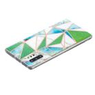 For Samsung Galaxy Note10+ Flat Plating Splicing Gilding Protective Case(Green Triangle Body Color Matching) - 3