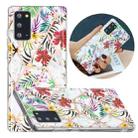 For Samsung Galaxy Note20 Flat Plating Splicing Gilding Protective Case(Tropical Rainforest Color Matching) - 1