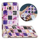 For Samsung Galaxy S8 Flat Plating Splicing Gilding Protective Case(Square Color Matching) - 1