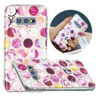 For Samsung Galaxy S10e Flat Plating Splicing Gilding Protective Case(Round Color Matching) - 1