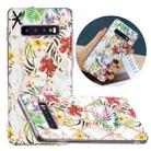 For Samsung Galaxy S10+ Flat Plating Splicing Gilding Protective Case(Tropical Rainforest Color Matching) - 1