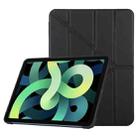 TPU Horizontal Deformation Flip Leather Case with Holder For iPad Air 2022 / 2020 10.9(Black) - 1