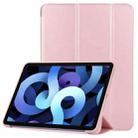 TPU Three-fold Horizontal Flip Smart Leather Case with Sleep / Wake-up Function & Holder For iPad Air 2022 / 2020 10.9(Rose Gold) - 1