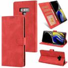 For Samsung Galaxy Note9 Fantasy Classic Skin-feel Calfskin Texture Magnetic Buckle Horizontal Flip PU Leather Case with Holder & Card Slot & Wallet(Red) - 1