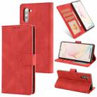 For Samsung Galaxy Note10 Fantasy Classic Skin-feel Calfskin Texture Magnetic Buckle Horizontal Flip PU Leather Case with Holder & Card Slot & Wallet(Red) - 1