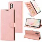 For Samsung Galaxy Note10+ Fantasy Classic Skin-feel Calfskin Texture Magnetic Buckle Horizontal Flip PU Leather Case with Holder & Card Slot & Wallet(Pink) - 1