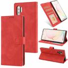 For Samsung Galaxy Note10+ Fantasy Classic Skin-feel Calfskin Texture Magnetic Buckle Horizontal Flip PU Leather Case with Holder & Card Slot & Wallet(Red) - 1