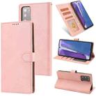 For Samsung Galaxy Note20 Fantasy Classic Skin-feel Calfskin Texture Magnetic Buckle Horizontal Flip PU Leather Case with Holder & Card Slot & Wallet(Pink) - 1