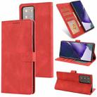 For Samsung Galaxy Note20 Ultra Fantasy Classic Skin-feel Calfskin Texture Magnetic Buckle Horizontal Flip PU Leather Case with Holder & Card Slot & Wallet(Red) - 1