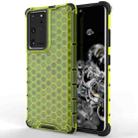 For Samsung Galaxy S21 Ultra 5G Shockproof Honeycomb PC + TPU Protective Case(Green) - 1