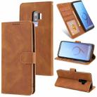 For Samsung Galaxy S9+ Fantasy Classic Skin-feel Calfskin Texture Magnetic Buckle Horizontal Flip PU Leather Case with Holder & Card Slot & Wallet(Brown) - 1