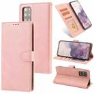 For Samsung Galaxy S20+ Fantasy Classic Skin-feel Calfskin Texture Magnetic Buckle Horizontal Flip PU Leather Case with Holder & Card Slot & Wallet(Pink) - 1
