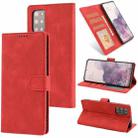 For Samsung Galaxy S20+ Fantasy Classic Skin-feel Calfskin Texture Magnetic Buckle Horizontal Flip PU Leather Case with Holder & Card Slot & Wallet(Red) - 1
