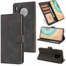 For Huawei Mate 30 Fantasy Classic Skin-feel Calfskin Texture Magnetic Buckle Horizontal Flip PU Leather Case with Holder & Card Slot & Wallet(Black) - 1