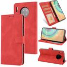 For Huawei Mate 30 Fantasy Classic Skin-feel Calfskin Texture Magnetic Buckle Horizontal Flip PU Leather Case with Holder & Card Slot & Wallet(Red) - 1