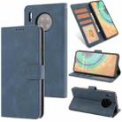 For Huawei Mate 30 Fantasy Classic Skin-feel Calfskin Texture Magnetic Buckle Horizontal Flip PU Leather Case with Holder & Card Slot & Wallet(Blue) - 1