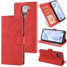 For Huawei P40 Lite / nova 6 SE Fantasy Classic Skin-feel Calfskin Texture Magnetic Buckle Horizontal Flip PU Leather Case with Holder & Card Slot & Wallet(Red) - 1