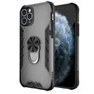 For iPhone 11 Pro Magnetic Frosted PC + Matte TPU Shockproof Casewith Ring Holder (Phantom Black) - 1