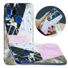 For Xiaomi Redmi Note 7 Flat Plating Splicing Gilding Protective Case(Grey Pink White Marble) - 1