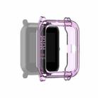 For Amazfit Pop Half-coverage TPU Protective Case Cover(Purple) - 1