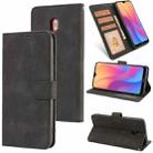 For Xiaomi Redmi 8A Fantasy Classic Skin-feel Calfskin Texture Magnetic Buckle Horizontal Flip PU Leather Case with Holder & Card Slot & Wallet(Black) - 1