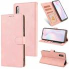 For Xiaomi Redmi 9A Fantasy Classic Skin-feel Calfskin Texture Magnetic Buckle Horizontal Flip PU Leather Case with Holder & Card Slot & Wallet(Rose Gold) - 1