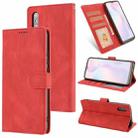 For Xiaomi Redmi 9A Fantasy Classic Skin-feel Calfskin Texture Magnetic Buckle Horizontal Flip PU Leather Case with Holder & Card Slot & Wallet(Red) - 1