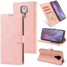 For Xiaomi Redmi Note 9 Fantasy Classic Skin-feel Calfskin Texture Magnetic Buckle Horizontal Flip PU Leather Case with Holder & Card Slot & Wallet(Rose Gold) - 1