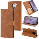 For Xiaomi Redmi Note 9 Fantasy Classic Skin-feel Calfskin Texture Magnetic Buckle Horizontal Flip PU Leather Case with Holder & Card Slot & Wallet(Brown) - 1