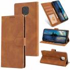 For Xiaomi Redmi Note 9 Pro Fantasy Classic Skin-feel Calfskin Texture Magnetic Buckle Horizontal Flip PU Leather Case with Holder & Card Slot & Wallet(Brown) - 1