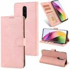 For OnePlus 8 Fantasy Classic Skin-feel Calfskin Texture Magnetic Buckle Horizontal Flip PU Leather Case with Holder & Card Slot & Wallet(Rose Gold) - 1