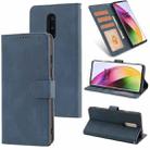 For OnePlus 8 Fantasy Classic Skin-feel Calfskin Texture Magnetic Buckle Horizontal Flip PU Leather Case with Holder & Card Slot & Wallet(Blue) - 1