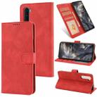 For OnePlus Nord Fantasy Classic Skin-feel Calfskin Texture Magnetic Buckle Horizontal Flip PU Leather Case with Holder & Card Slot & Wallet(Red) - 1