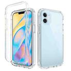 For iPhone 12 mini Shockproof  High Transparency Two-color Gradual Change PC+TPU Candy Colors Protective Case (Transparent) - 1