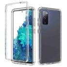 For Samsung Galaxy S20 FE Shockproof  High Transparency Two-color Gradual Change PC+TPU Candy Colors Protective Case(Transparent) - 1