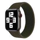 Single-turn Woven Pattern Silicone Watch Band For Apple Watch Series 7 41mm / 6 & SE & 5 & 4 40mm / 3 & 2 & 1 38mm, Size:M(Army Green) - 1