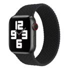 Single-turn Woven Pattern Silicone Watch Band For Apple Watch Series 7 41mm / 6 & SE & 5 & 4 40mm / 3 & 2 & 1 38mm, Size:M(Black) - 1