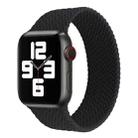 Single-turn Woven Pattern Silicone Watch Band For Apple Watch Ultra 49mm / Series 8&7 45mm / SE 2&6&SE&5&4 44mm / 3&2&1 42mm, Size:M(Black) - 1