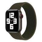 Single-turn Woven Pattern Silicone Watch Band For Apple Watch Series 7 45mm / 6 & SE & 5 & 4 44mm / 3 & 2 & 1 42mm, Size:L(Army Green) - 1