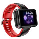 T91 1.4 inch IPS Color Screen IPX6 Waterproof Smart Watch with TWS Bluetooth 5.0 Earphone, Support Sleep Monitor / Heart Rate Monitor / Blood Pressure Monitoring, Style:Silicone Strap(Red) - 1