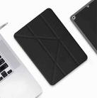 Mutural Multi-fold Smart Leather Tablet Case For iPad Air 2022 / 2020 10.9(Black) - 1