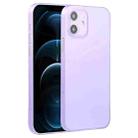 For iPhone 12 Pro Max Camera Precision Hole PP Protective Case(Purple) - 1