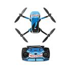 Sunnylife MM-TZ439 Waterproof PVC Drone Body + Arm + Remote Control Decorative Protective Stickers Set for DJI Mavic Mini(Shark Blue) - 1