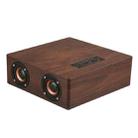 Q5 Wooden Bluetooth Speaker, Support TF Card & 3.5mm AUX(Walnut) - 1