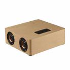 Q5 Wooden Bluetooth Speaker, Support TF Card & 3.5mm AUX(Yellow Wood) - 1