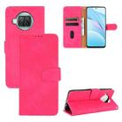 For Xiaomi Mi 10T Lite 5G Solid Color Skin Feel Magnetic Buckle Horizontal Flip Calf Texture PU Leather Case with Holder & Card Slots & Wallet(Rose Red) - 1
