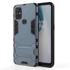 For OnePlus Nord N10 5G Shockproof PC + TPU Protective Case with Hidden Holder(Navy Blue) - 1