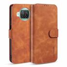 For Xiaomi Mi 10T Lite DG.MING Retro Oil Side Horizontal Flip Case with Holder & Card Slots & Wallet(Brown) - 1