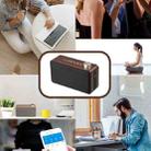 W5A Subwoofer Fabric Wooden Touch Bluetooth Speaker, Support TF Card & U Disk & 3.5mm AUX(Yellow Wood) - 7